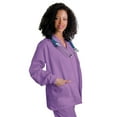 thumbnail image 1 of Adar Universal Scrubs For Women - Round Neck Warm-Up Scrub Jacket - 602 - Lavender - S, 1 of 4