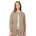 thumbnail image 1 of Adar Universal Scrubs For Women - Round Neck Warm-Up Scrub Jacket - 602 - Khaki - 2X, 1 of 7