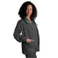 thumbnail image 1 of Adar Universal Scrubs For Women - Round Neck Warm-Up Scrub Jacket - 602 - Pewter - XXS, 1 of 4