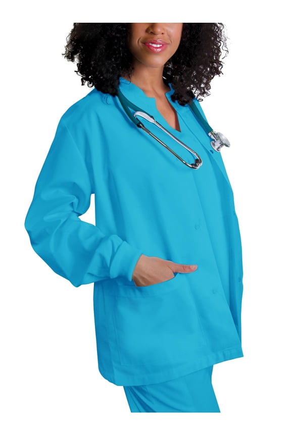 Universal Scrubs For Women - Round Neck Warm-Up Scrub Jacket