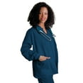 thumbnail image 1 of Adar Universal Scrubs For Women - Round Neck Warm-Up Scrub Jacket - 602 - Caribbean Blue - XS, 1 of 4