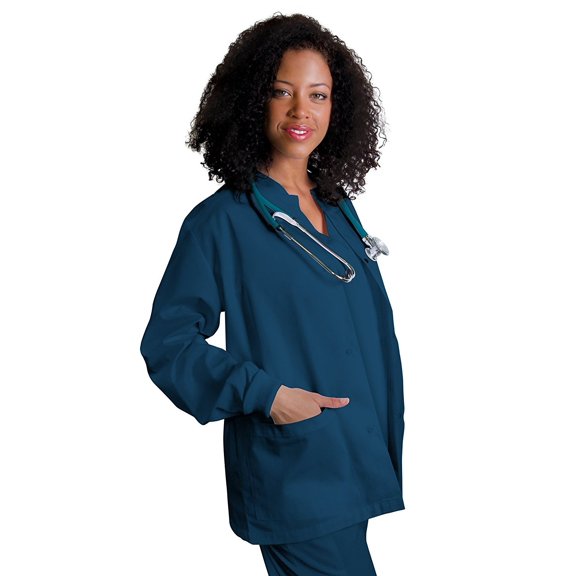 Adar Universal Round Neck Warm-Up Scrub Jacket Available in 39 colors