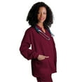 thumbnail image 1 of Adar Universal Scrubs For Women - Round Neck Warm-Up Scrub Jacket - 602 - Burgundy - XL, 1 of 4