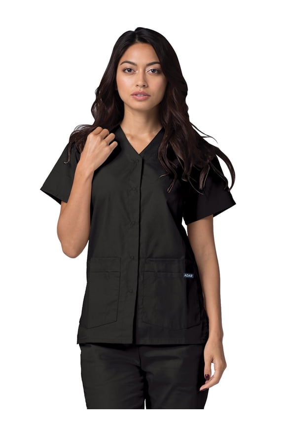Universal Scrubs For Women - Snap Front Scrub Top