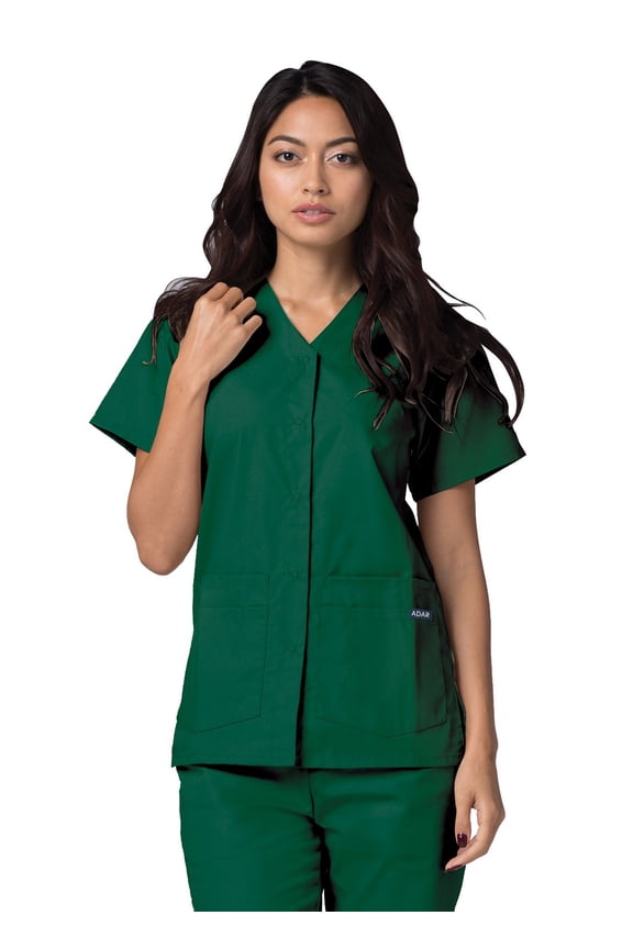 Universal Scrubs For Women - Snap Front Scrub Top