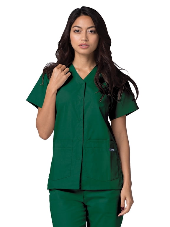 Universal Scrubs For Women - Snap Front Scrub Top