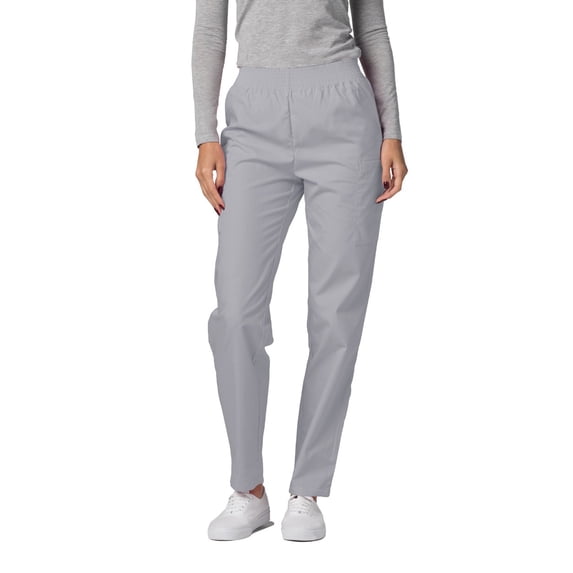 Adar Universal Scrubs For Women - Tapered Utility Cargo Scrub Pants - 503 - Silver Gray - XS