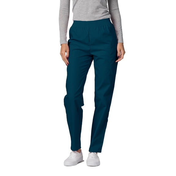 Adar Universal Scrubs For Women - Tapered Utility Cargo Scrub Pants - 503 - Caribbean Blue - XL