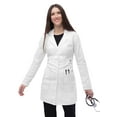 thumbnail image 1 of Adar Universal Stretch Lab Coat For Women - 36" Tab-Waist Lab Coat, 1 of 7
