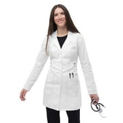 Adar Universal Stretch Lab Coat For Women - 36" Tab-Waist Lab Coat