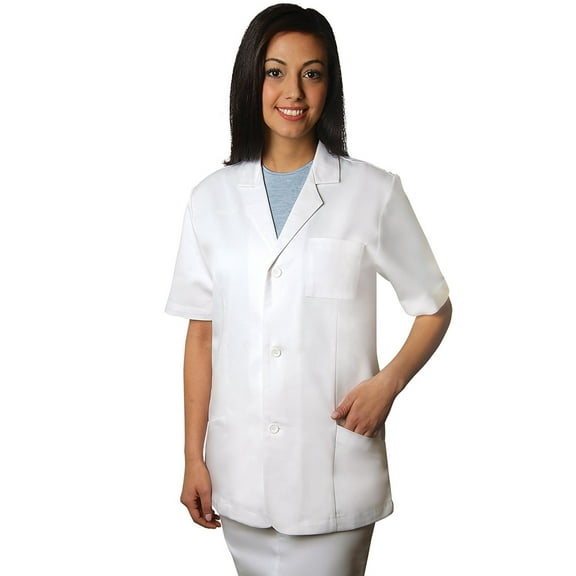 Adar Universal Unisex Lab Coats - Short Sleeve 31" Consultation Lab Coat