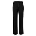 thumbnail image 1 of Adar Universal Unisex Natural-Rise Drawstring Tapered Leg Pants Petite - 504P - Black - L, 1 of 4