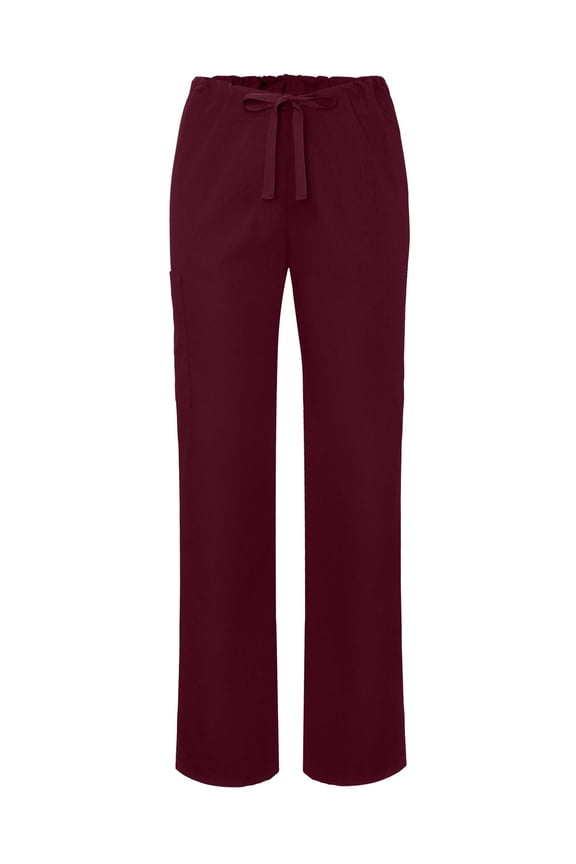 Universal Unisex Natural-Rise Drawstring Tapered Leg Pants Petite - 504P - Burgundy - S