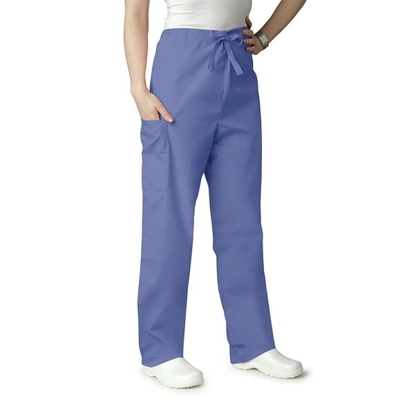 Adar Universal Unisex Natural-Rise Drawstring Tapered Leg Pants Petite