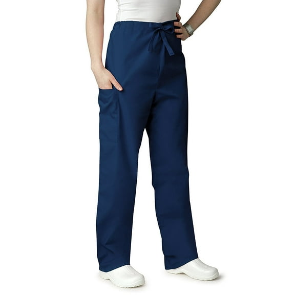 Adar Universal Unisex Natural-Rise Drawstring Tapered Leg Scrub Pants