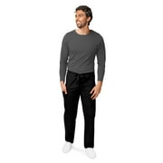 Adar Universal Unisex Scrubs - Drawstring Tapered Leg Scrub Pants - 504 - Black - M