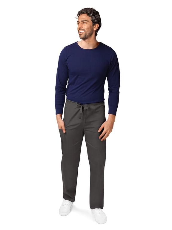 Universal Unisex Scrubs - Drawstring Tapered Leg Scrub Pants - 504 - Pewter - 5X