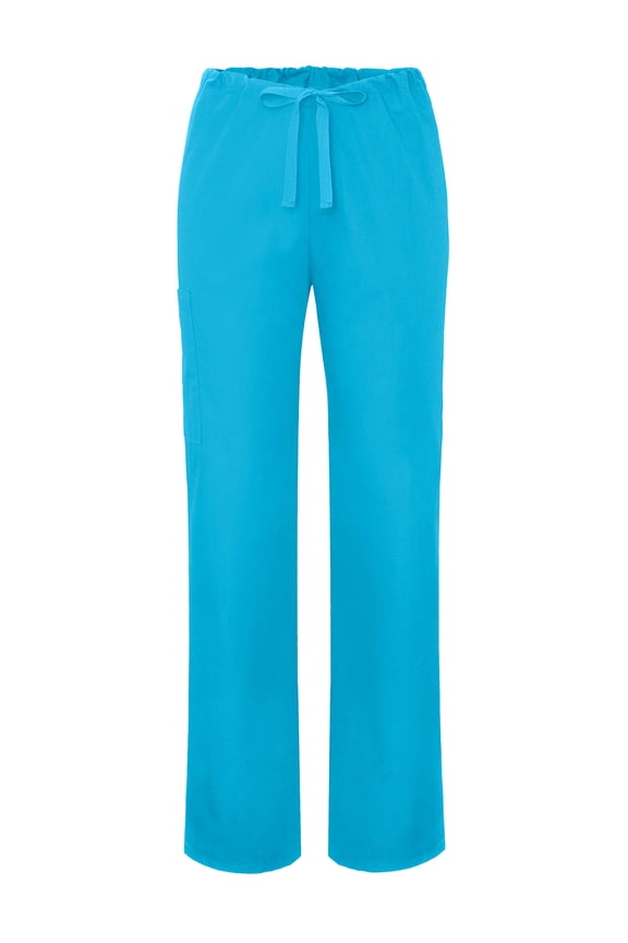 Universal Unisex Scrubs - Drawstring Tapered Leg Scrub Pants - 504 - Turquoise - XS