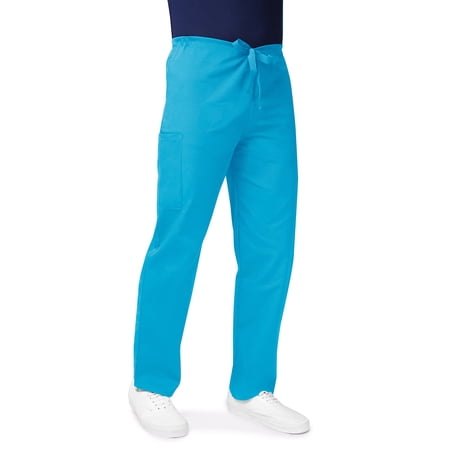 Adar Universal Unisex Scrubs - Drawstring Tapered Leg Scrub Pants - 504 - Turquoise - M