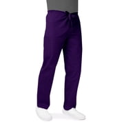 Adar Universal Unisex Scrubs - Drawstring Tapered Leg Scrub Pants - 504 - Purple - XL