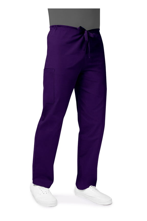 Universal Unisex Scrubs - Drawstring Tapered Leg Scrub Pants - 504 - Purple - XL