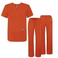 thumbnail image 1 of Adar Universal Unisex Scrubs - Unisex Drawstring Scrub Set - 701 - Mandarin Orange - XL, 1 of 5
