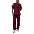 thumbnail image 1 of Adar Universal Unisex Scrubs - Unisex Drawstring Scrub Set - 701 - Burgundy - XL, 1 of 7