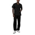 thumbnail image 1 of Adar Universal Unisex Scrubs - Unisex Drawstring Scrub Set - 701 - Black - S, 1 of 7