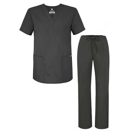 Adar Universal Unisex Scrubs - Unisex Drawstring Scrub Set