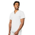 thumbnail image 1 of Adar Universal Unisex Scrubs - V Neck Tunic Scrub Top - 6011 - White - S, 1 of 7