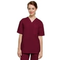 thumbnail image 1 of Adar Universal Unisex Scrubs - V Neck Tunic Scrub Top - 6011 - Burgundy - 4X, 1 of 5