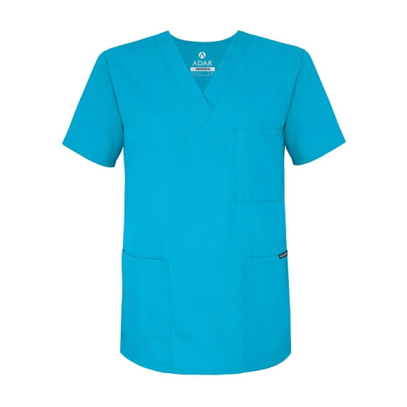 Adar Universal Unisex Scrubs - V-Neck Tunic Scrub Top