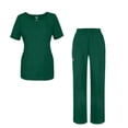 thumbnail image 1 of Adar Universal Women's Scrub Set - V-neck Scrub Top and Elastic Pull-On Scrub Pants, 1 of 8