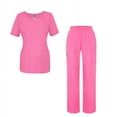 thumbnail image 1 of Adar Universal Women's Scrub Set - V-neck Scrub Top and Elastic Pull-On Scrub Pants, 1 of 8