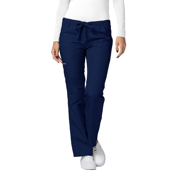 Adar Universal Womens Low-Rise Multipocket Drawstring Straight Leg Pants