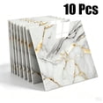 thumbnail image 1 of Adarl 10 Sheets 11.8"x11.8" Waterproof Peel and Stick Marble Wall Tiles Stickers, Self-Adhesive PVC Panels for Bathroom, Kitchen, and Living Room Home Decor DIY, 1 of 7