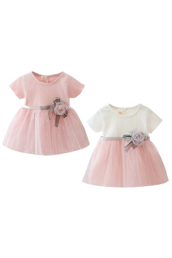 Baby Girl Toddler Party Tutu Dress Skirt Pageant Wedding Birthday Princess Christmas
