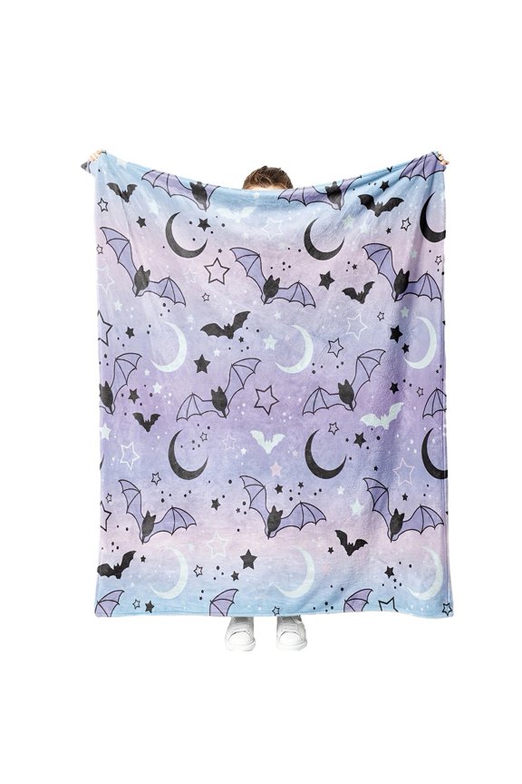 Home Soft Halloween Fleece Throw Blanket Queen Size,Luxury Cozy Plush Lightweight Bed Throw for All Season,Fuzzy Comfy for Couch,Sofa,Travel,Camping,No Shed No Pilling