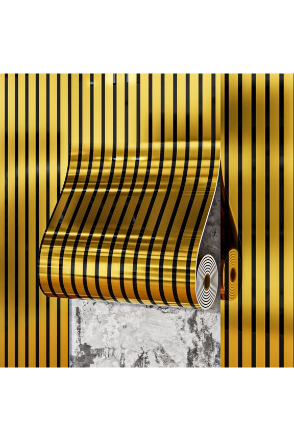Metallic Color Reflective Stripes Peel and Stick Wallpaper - 15.75*118 inch Self-Adhesive Waterproof Vinyl Removable Wall Paper for Wall Decor Bedroom