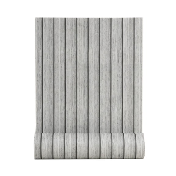 Adarl PVC Slat Wall Panel Peel and Stick Self-Adhesive Wallpaper - 15.75*118 inch Waterproof Vinyl Removable Wall Paper for Wall Decor Bedroom