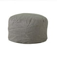 thumbnail image 1 of Adarl Unstuffed Foot Rest Ottoman Pouf Cover, Washable Round Pouf Cover 16.5" x 12.5" Floor Pouf for Living Room Bedroom Nursery Kids Room Home Decor Cover, 1 of 5