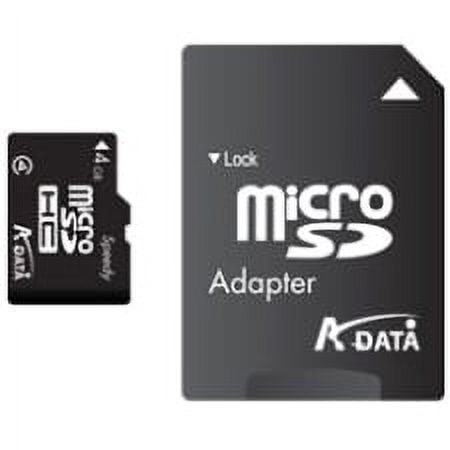 ADATA 8GB Class 6 MicroSDHC Memory Card With SD Adapter - AUSDH8GCL6-RM3BKBL