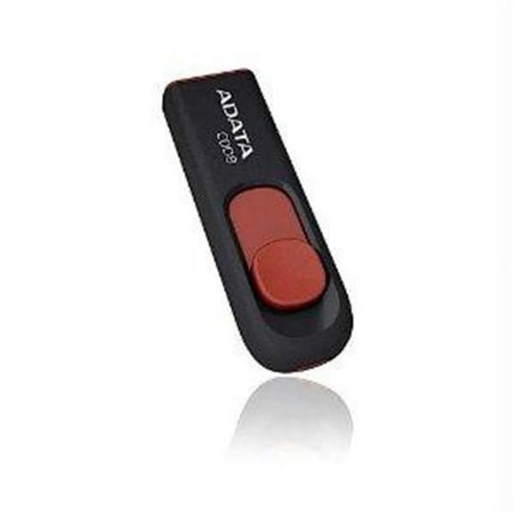 Adata C008 4 GB Flash Drive - Black, Red AC008-4G-RKD