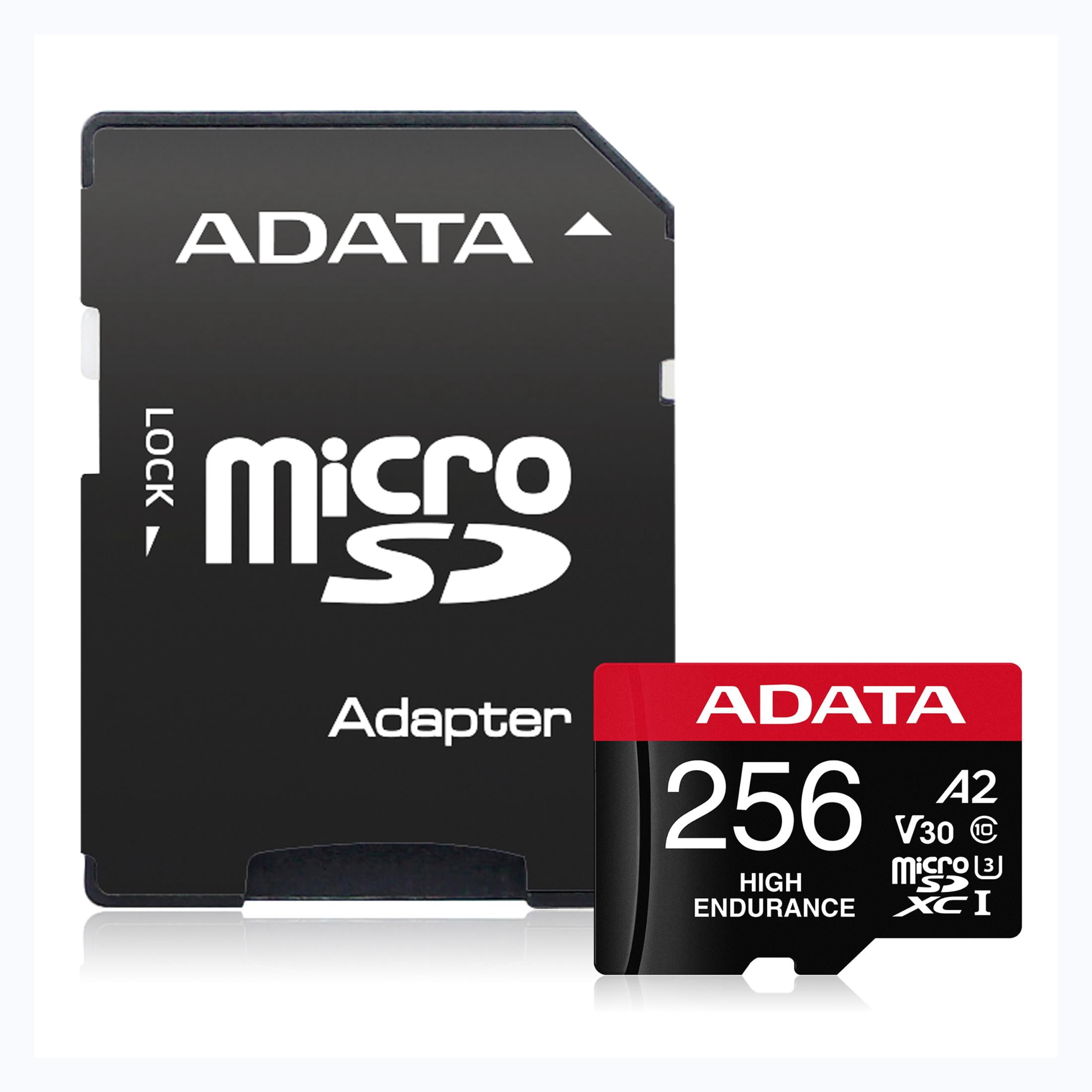 ADATA, High Endurance microSDXC, 256 GB U3 V30, Waterproof