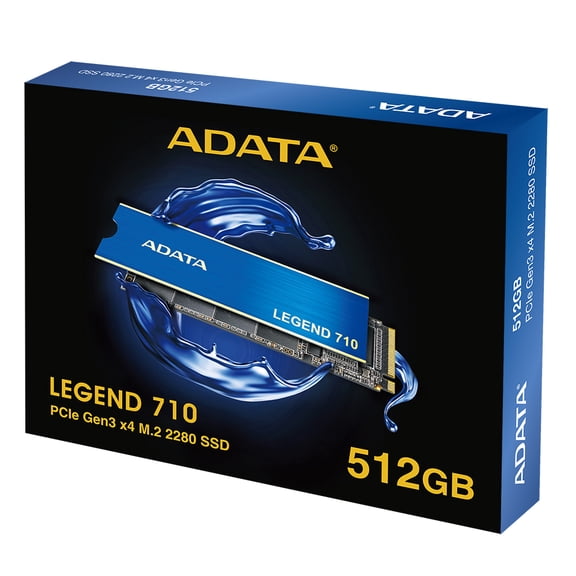 Adata LEGEND 710 ALEG-710-512GCS 512 GB Solid State Drive, M.2 2280 Internal, PCI Express NVMe (PCI Express NVMe 3.0 x4)