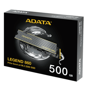ADATA LEGEND 860 500GB PCIe Gen4 NVMe M.2 2280 Internal Solid State Drive