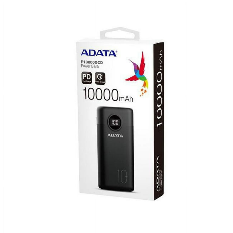 Imagen N°1 Power Bank Adata 10000mah P10000qcd Black Pdqc 3.0 