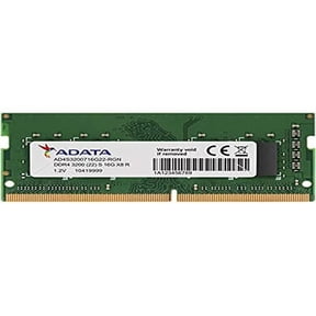 ADATA Premier 32GB DDR4 3200MHz SO-DIMM Laptop RAM, 260-Pin, PC4-25600, CL22, 1.2V, Non-ECC, Unbuffered, Single Module