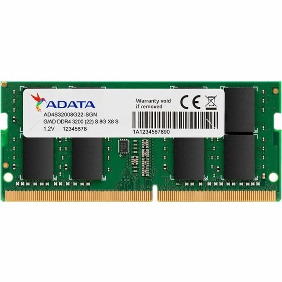 AdATA 8GB 3200MHz DDR4 SO-DIMM 260pin Memory Module AD4S32008G22-SGN