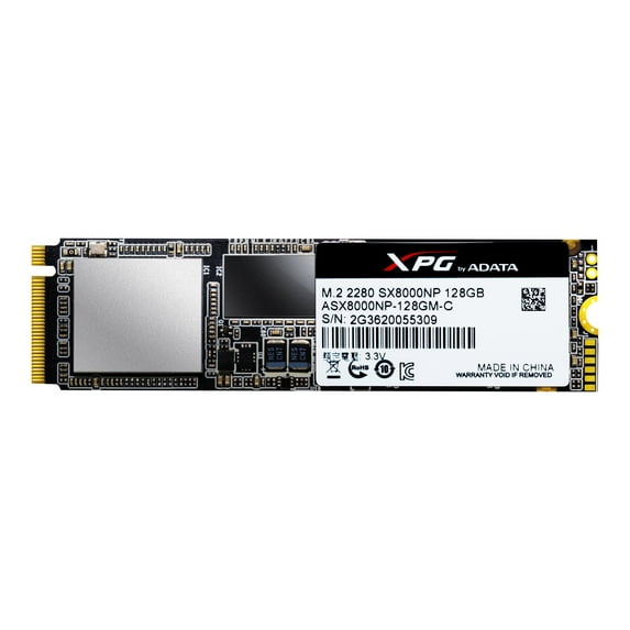 ADATA XPG SX8000 - SSD - 128 GB - internal - M.2 2280 - PCIe 3.0 x4 (NVMe)